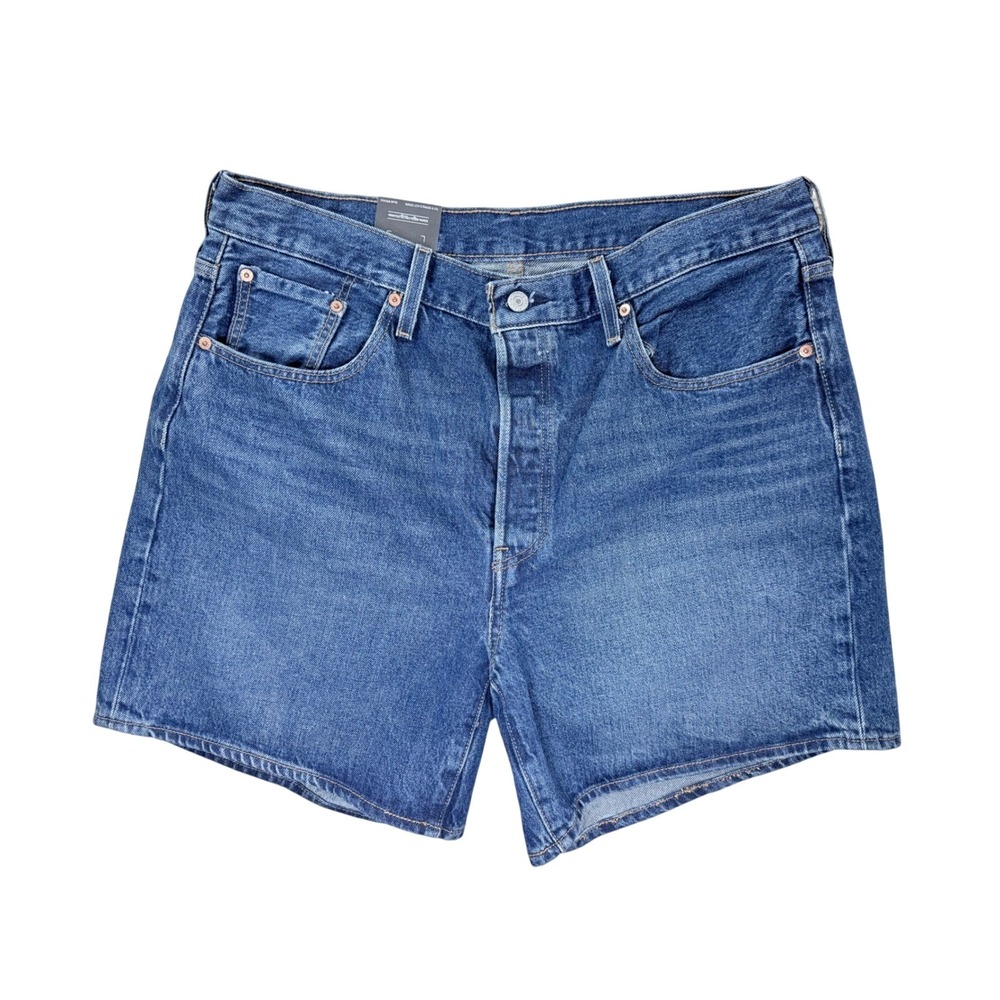 Levis 501 Shorts Womens 36 Blue High Rise Button Fly Denim Cutoffs 85833-0056